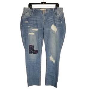 Artisan Crafted by Democracy Women's Jeans Distressed Raw Hem Size 16W
